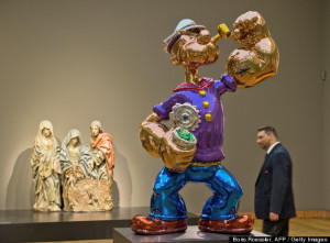 "Popeye" by US artist Jeff Koons